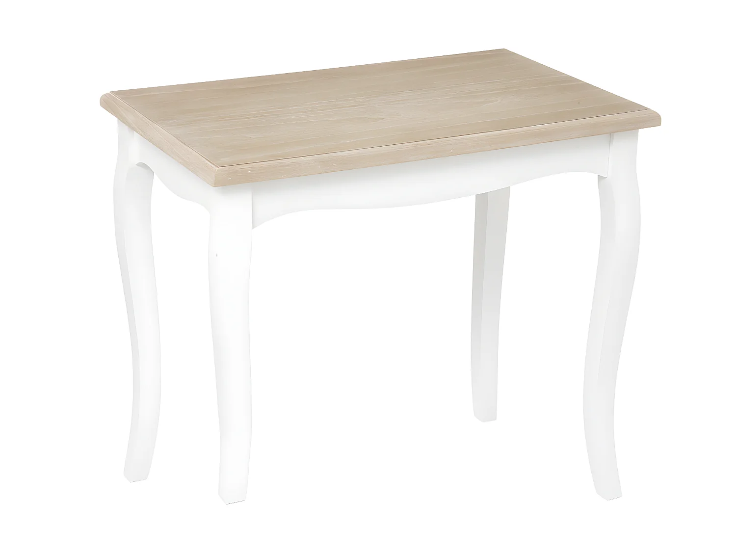 Set de 2 Tables à café en Bois Blanc et Noir