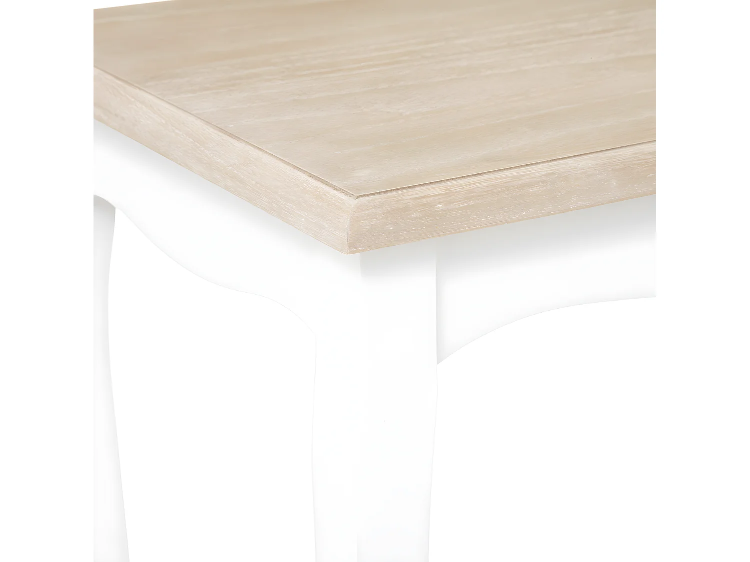 Set de 2 Tables à café en Bois Blanc et Noir