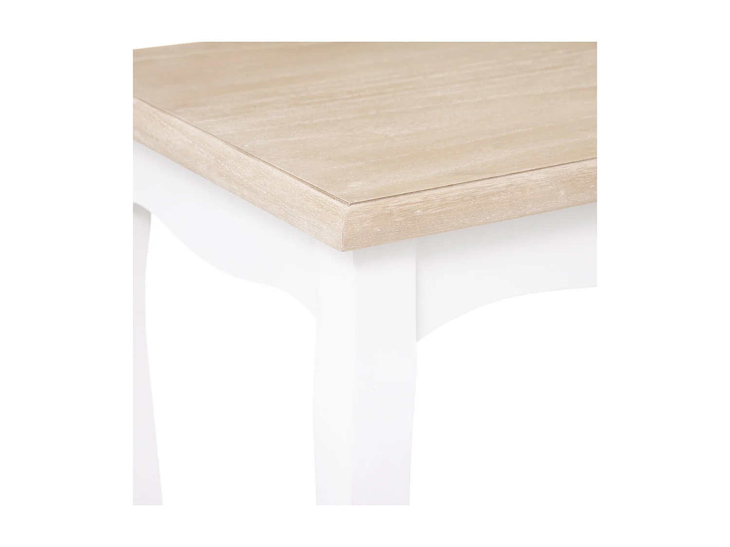 Set de 2 Tables à café en Bois Blanc et Noir