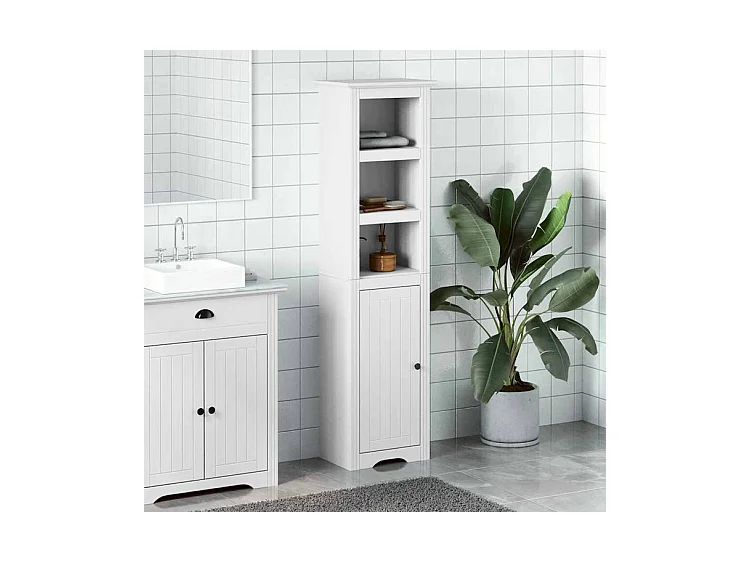 Armoire de salle de bain BODO blanc 44x30x160