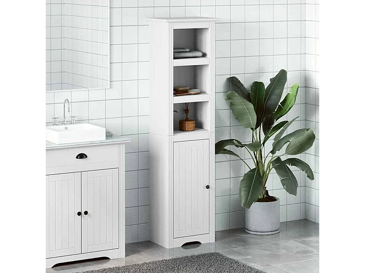 Armoire de salle de bain BODO blanc 44x30x160