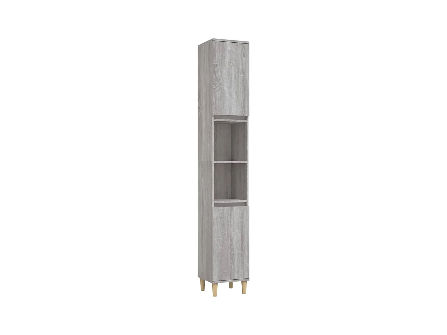 Armoire de bain sonoma gris 30x30x190 bois d'ingénierie