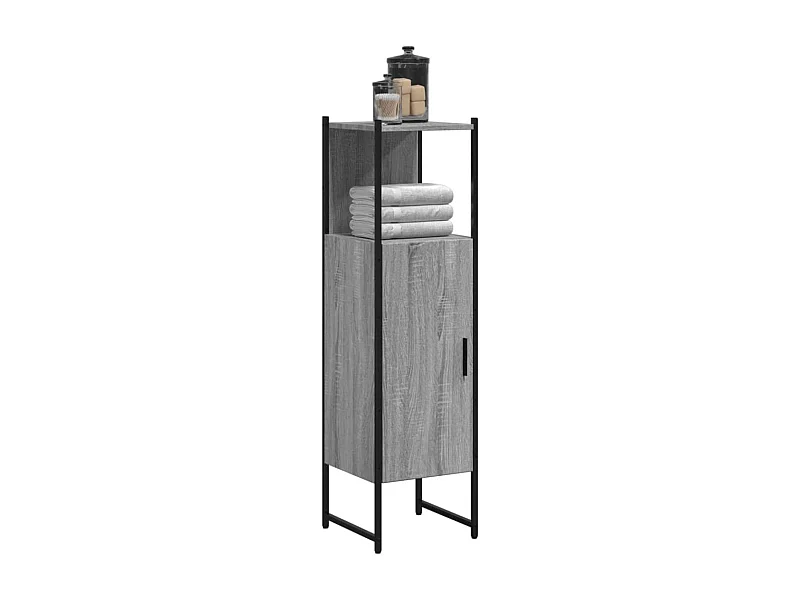 Armoire de salle de bain sonoma gris 33x33x120,5
