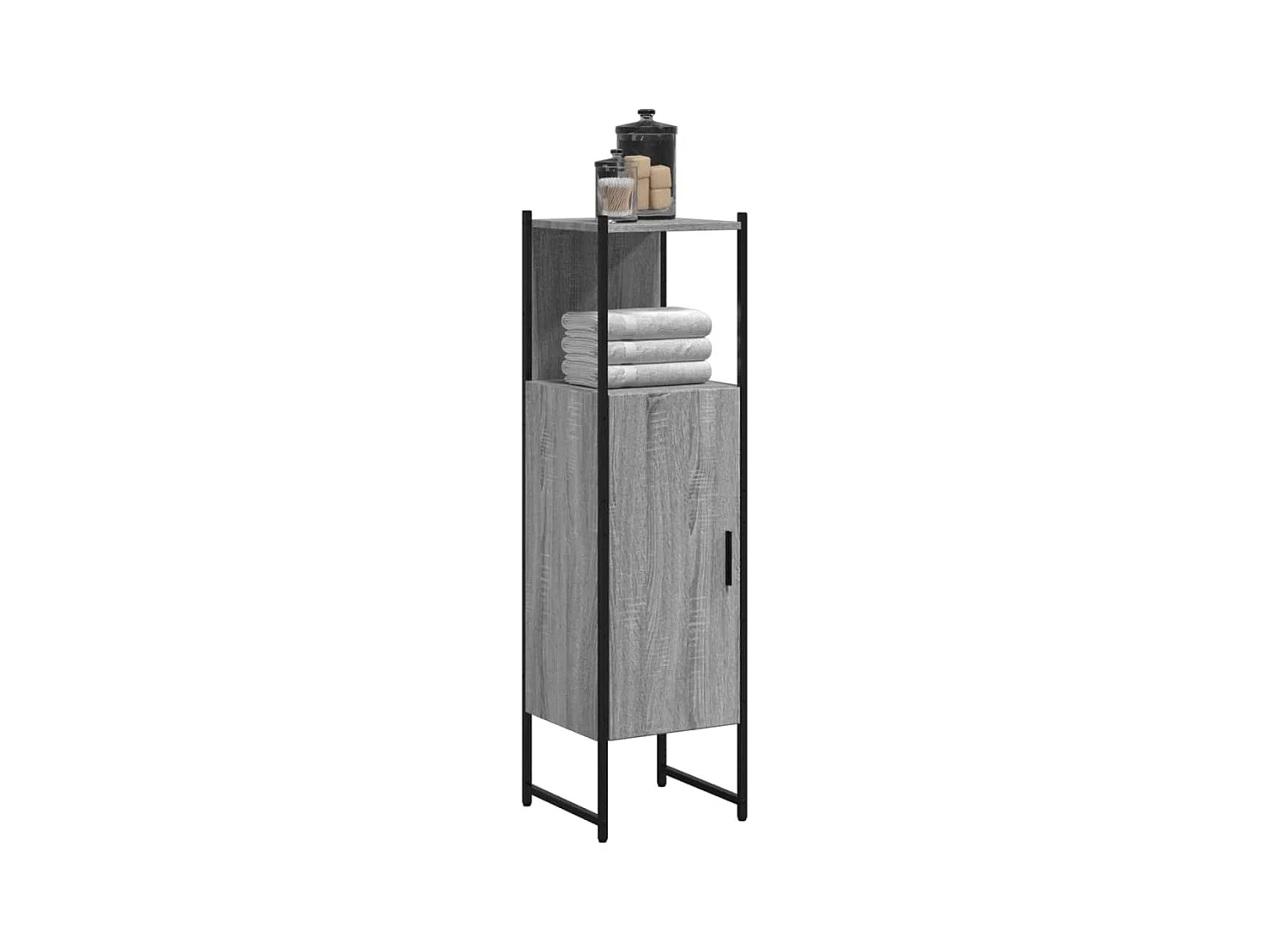 Armoire de salle de bain sonoma gris 33x33x120,5