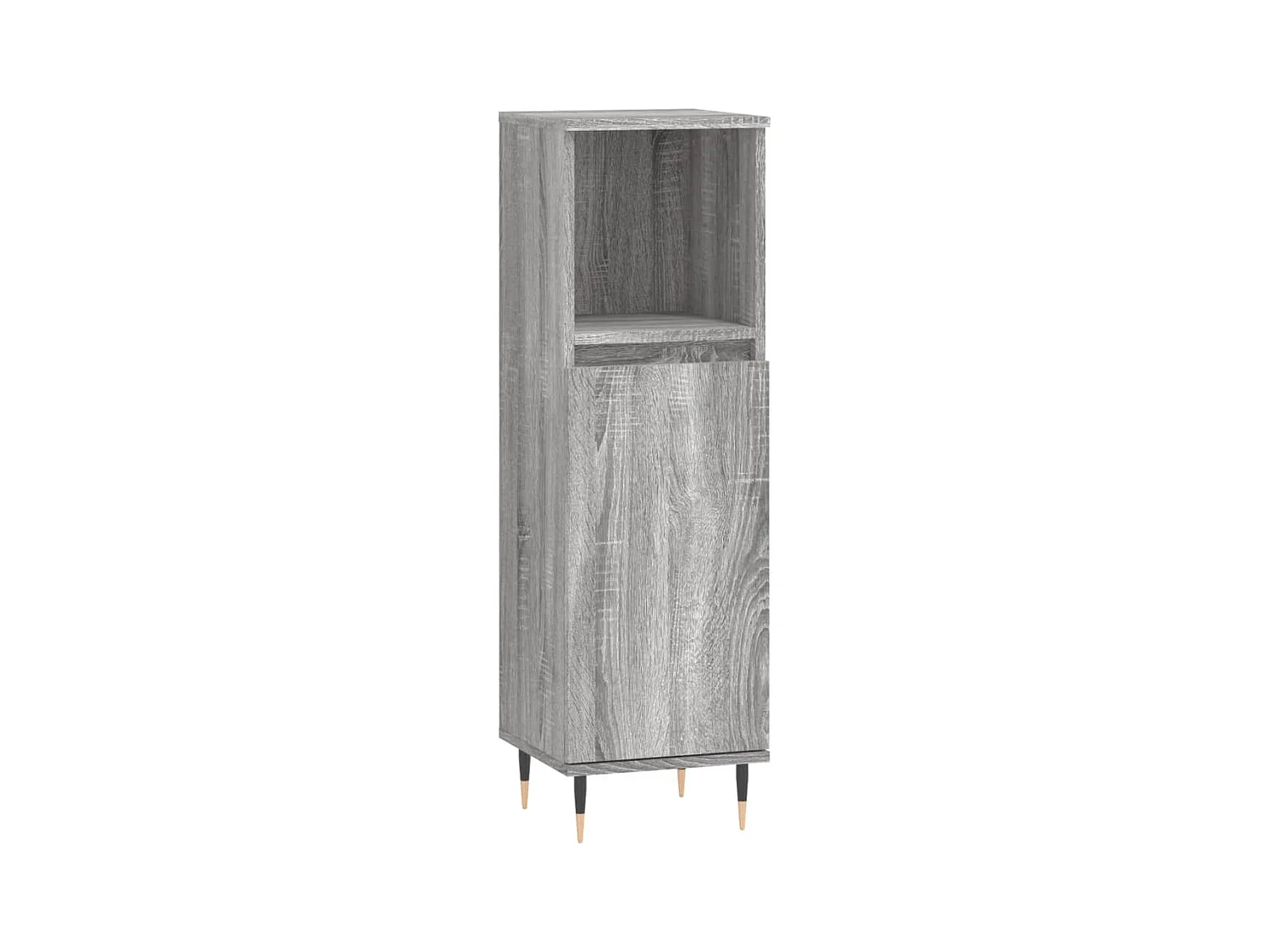 Armoire salle de bain sonoma gris 30x30x100