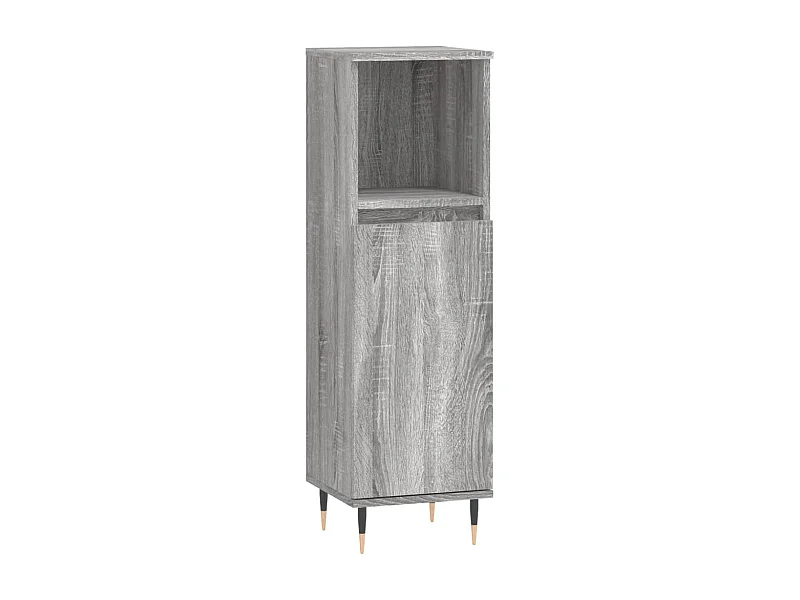 Armoire salle de bain sonoma gris 30x30x100