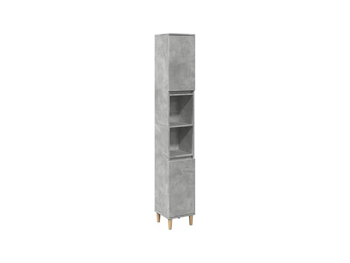 Armoire de salle de bain gris béton 30x30x190