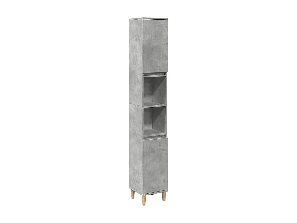 Armoire de salle de bain gris béton 30x30x190