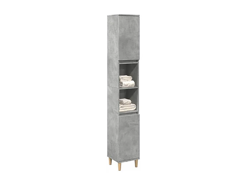 Armoire de salle de bain gris béton 30x30x190