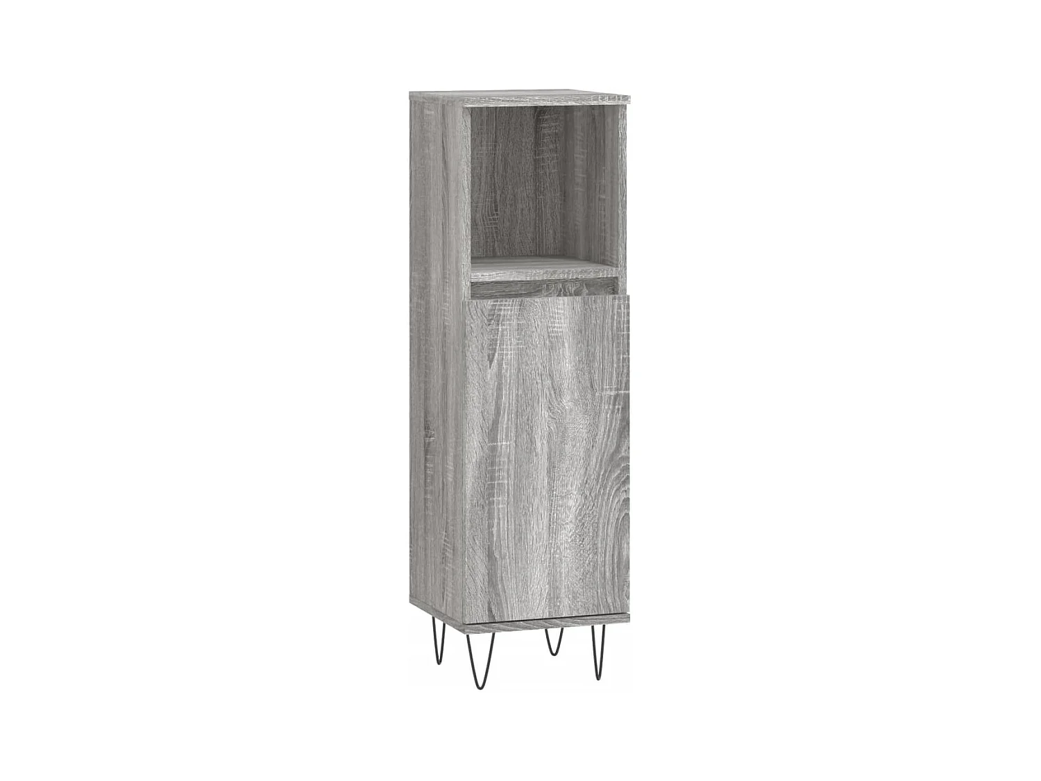 Armoire salle de bain sonoma gris 30x30x100