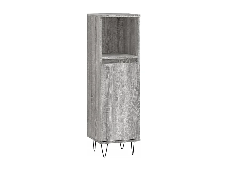 Armoire salle de bain sonoma gris 30x30x100