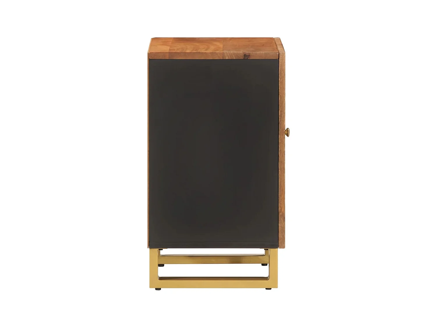 Armoire bain marron et noir 38x33,5x58 bois massif manguier