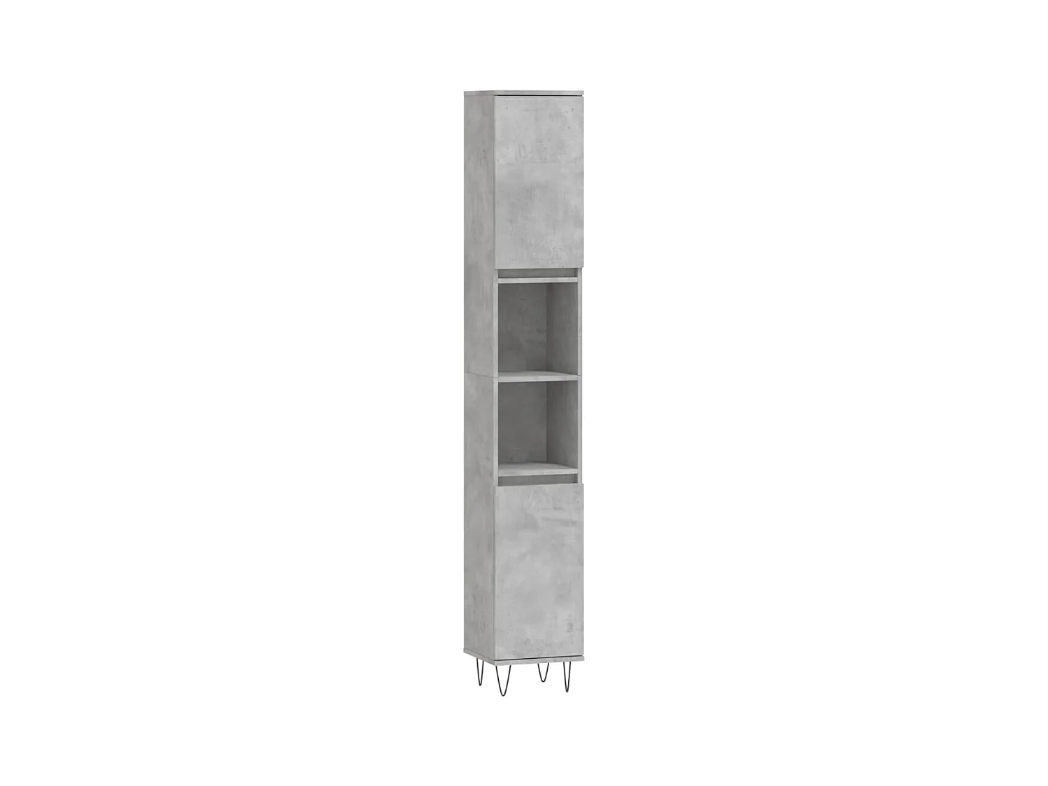 Armoire de salle de bain gris béton 30x30x190