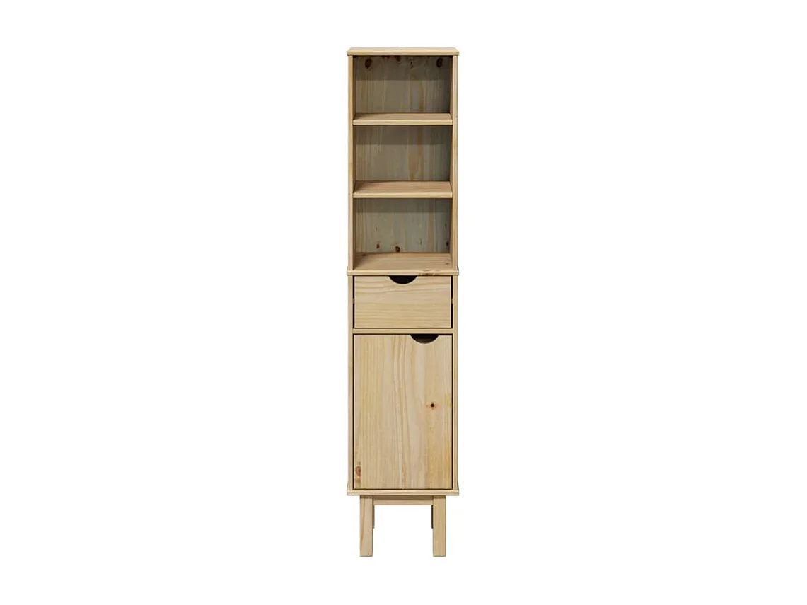 Armoire de salle de bain OTTA 35x30x159 bois massif de pin