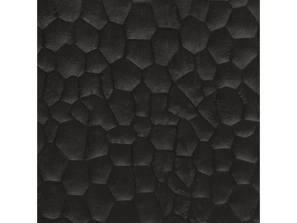 Armoire de salle de bain noir 38x33x160 bois massif manguier