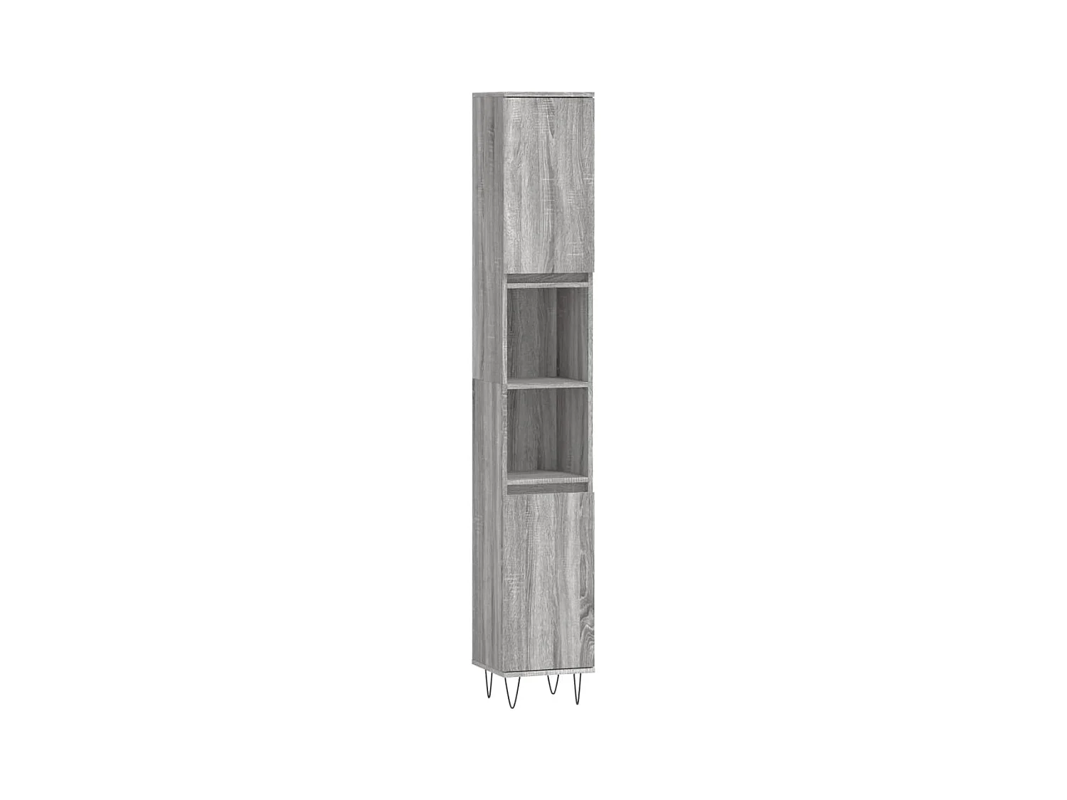 Armoire de bain sonoma gris 30x30x190 bois d'ingénierie