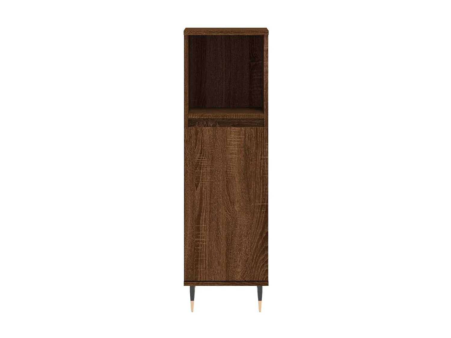 Armoire de bain chêne marron 30x30x100 bois d'ingénierie