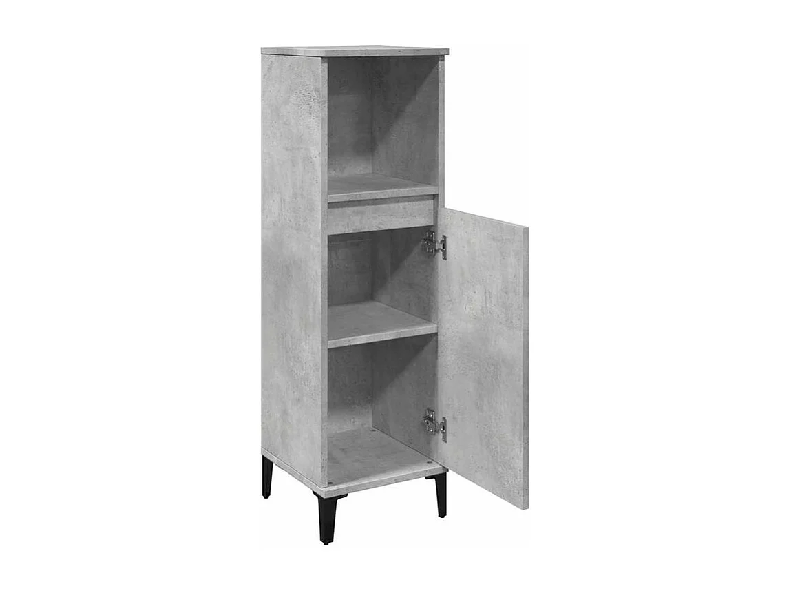Armoire de salle de bain gris béton 30x30x100