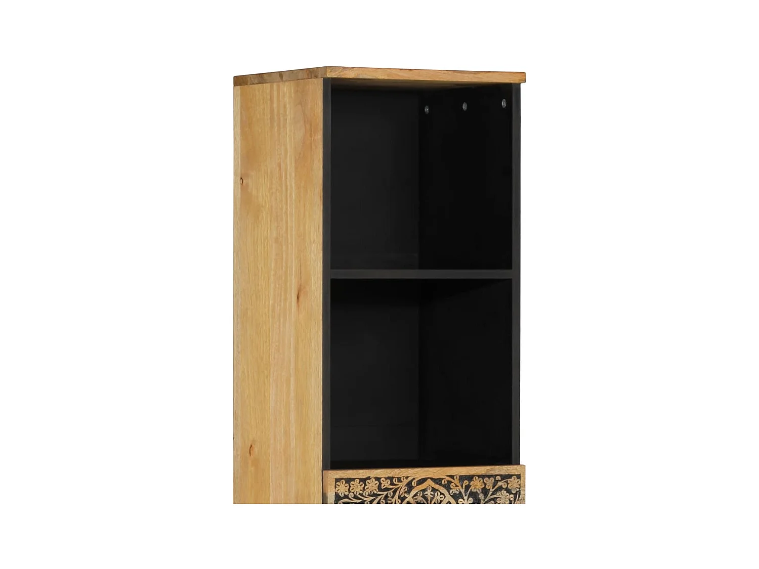 Armoire de salle de bain 38x33x160 bois massif de manguier