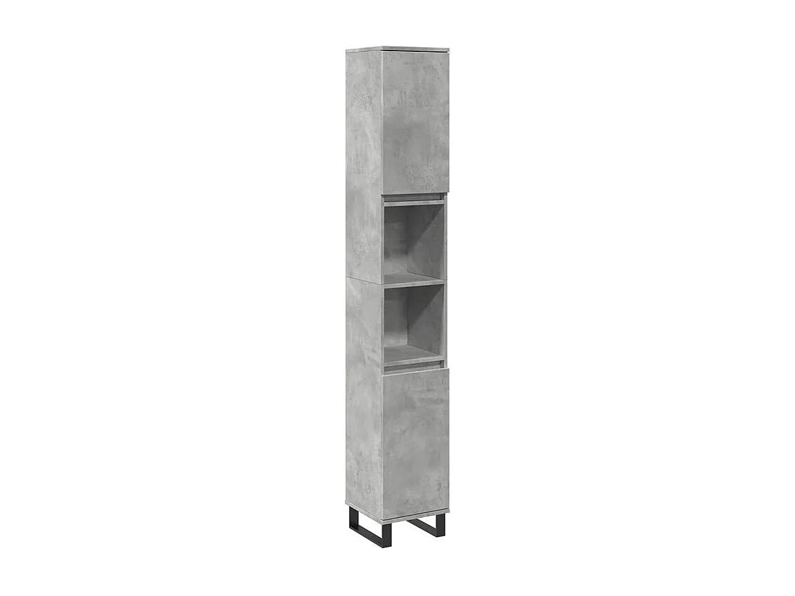 Armoire de salle de bain gris béton 30x30x190