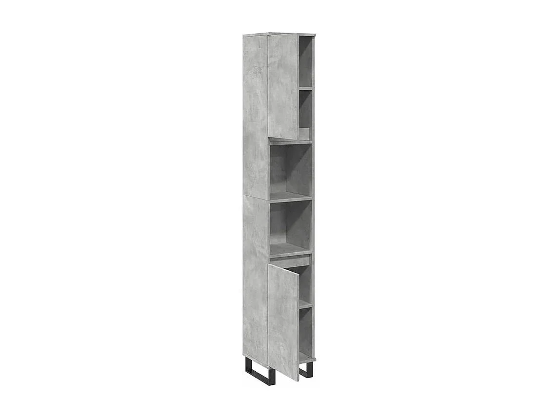 Armoire de salle de bain gris béton 30x30x190