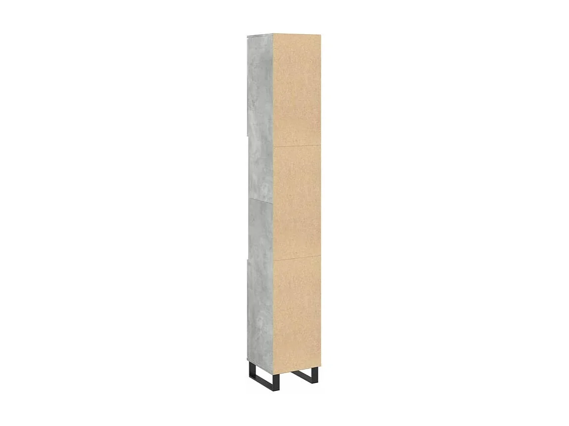 Armoire de salle de bain gris béton 30x30x190