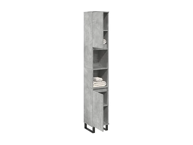Armoire de salle de bain gris béton 30x30x190