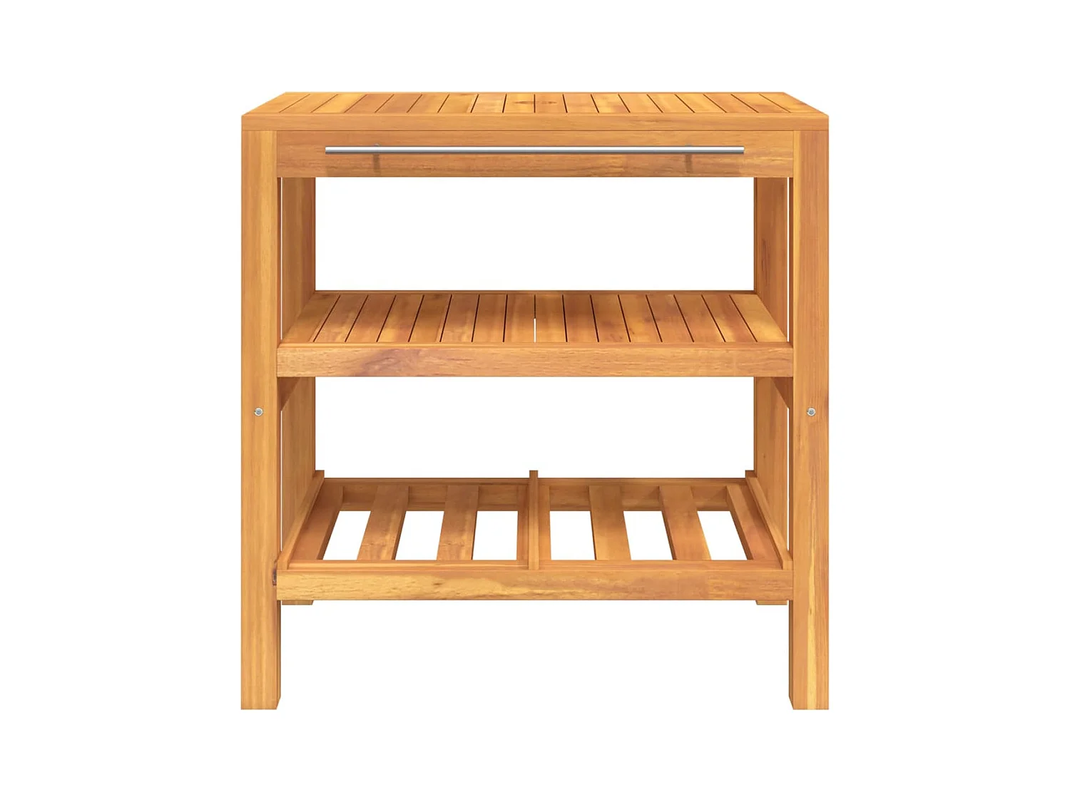 Armoire de salle de bain avec 2 étagères 74x45x75 bois massif