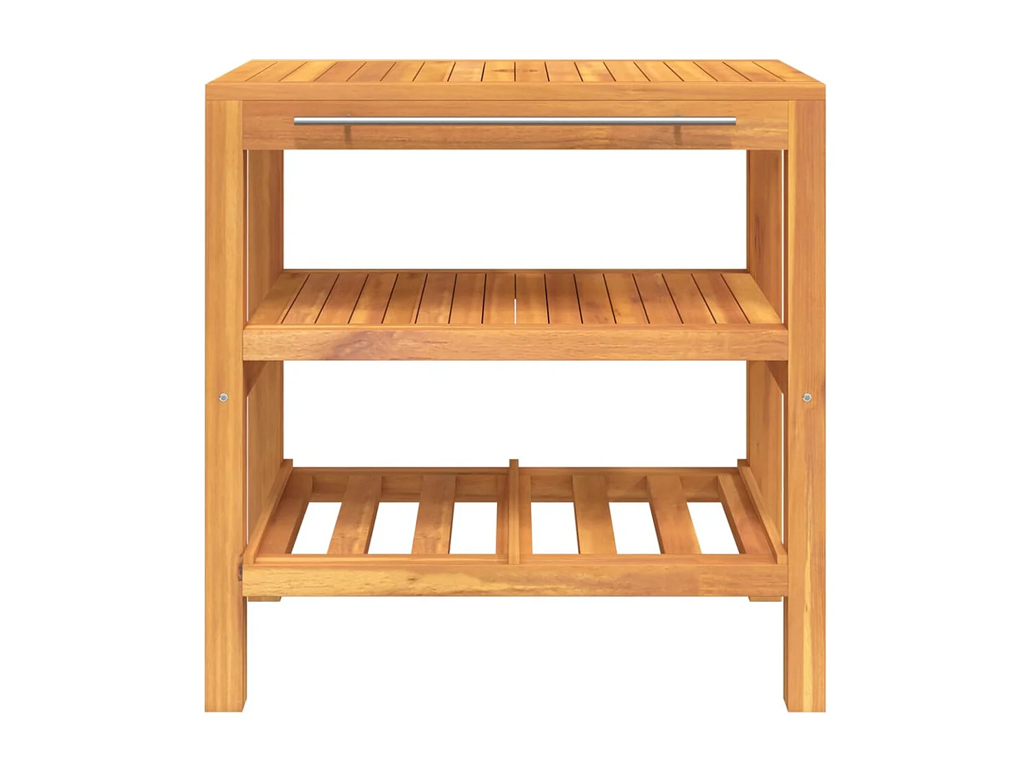 Armoire de salle de bain avec 2 étagères 74x45x75 bois massif