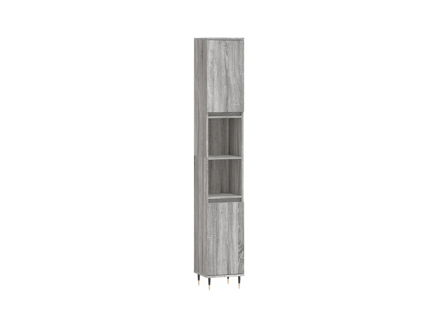 Armoire de bain sonoma gris 30x30x190 bois d'ingénierie
