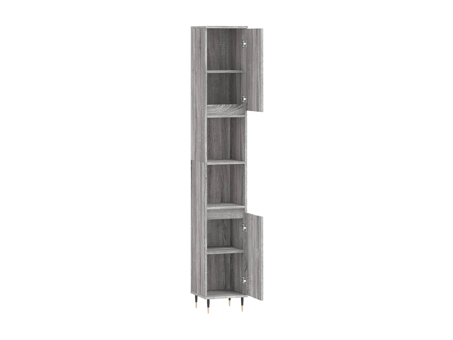 Armoire de bain sonoma gris 30x30x190 bois d'ingénierie