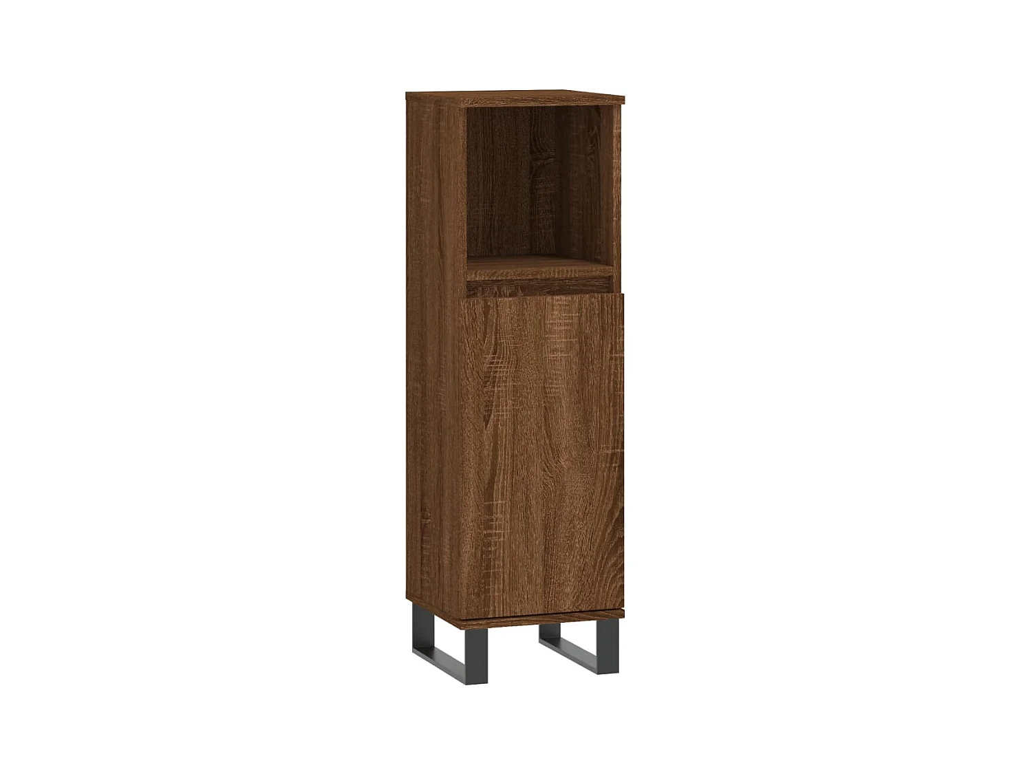 Armoire de bain chêne marron 30x30x100 bois d'ingénierie