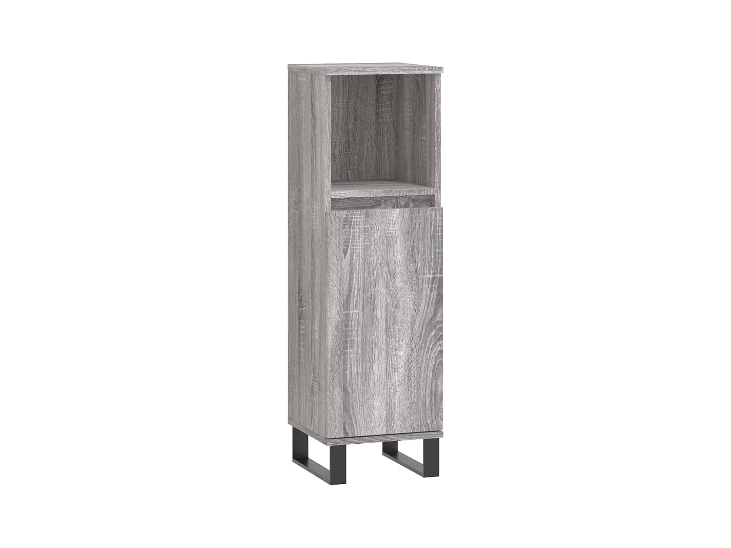 Armoire salle de bain sonoma gris 30x30x100
