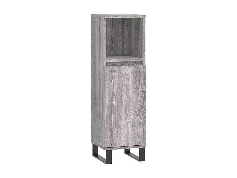 Armoire salle de bain sonoma gris 30x30x100