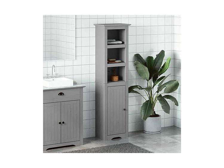 Armoire de salle de bain BODO gris 44x30x160