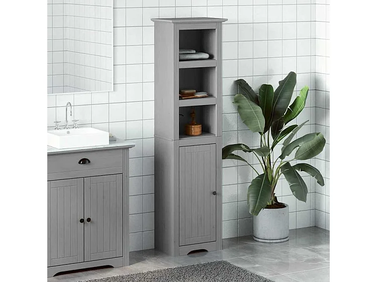 Armoire de salle de bain BODO gris 44x30x160