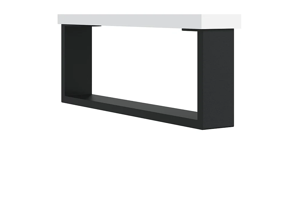 Badkamerkast 30x30x190 cm bewerkt hout wit