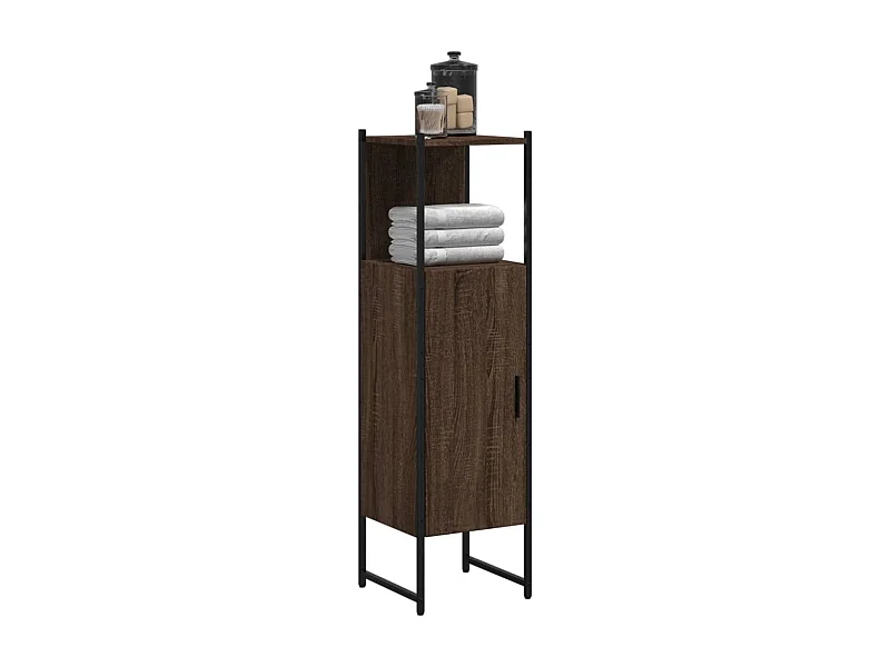 Armoire de salle de bain chêne marron 33x33x120,5