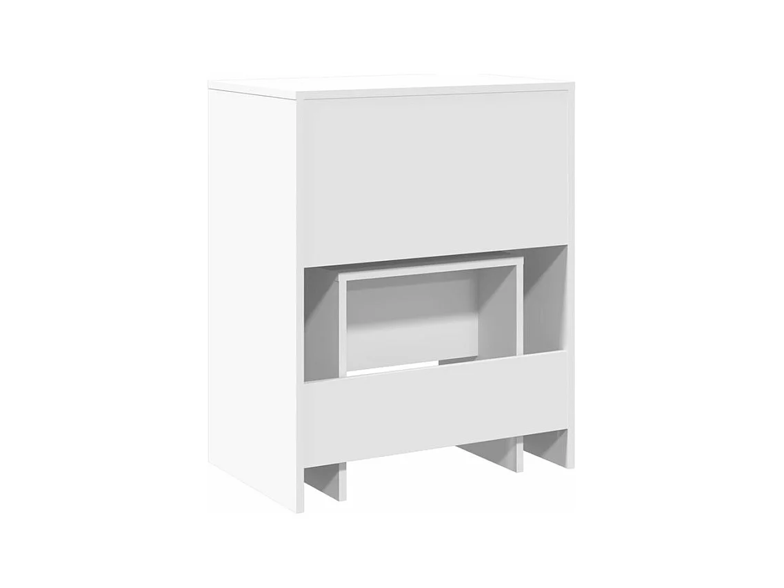 Coiffeuse et tabouret blanc 60x40x113,5