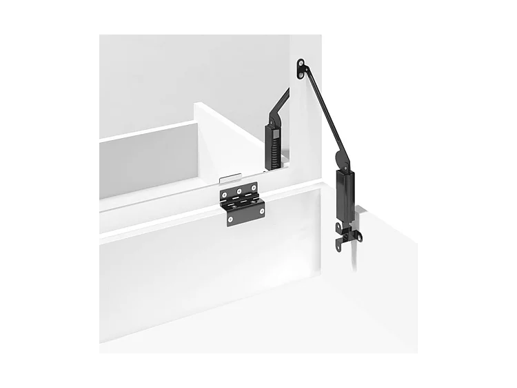 Coiffeuse et tabouret blanc 60x40x113,5