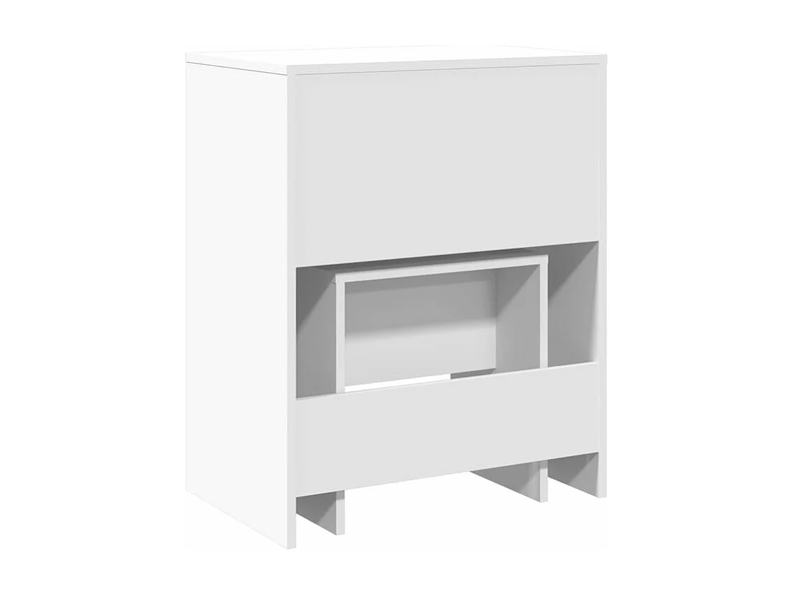 Coiffeuse et tabouret blanc 60x40x113,5