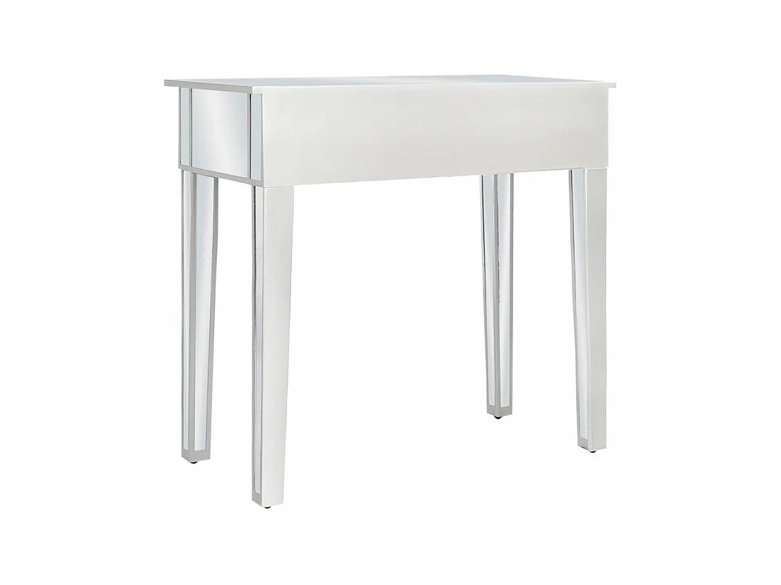 Coiffeuse miroir avec tabouret MDF et verre