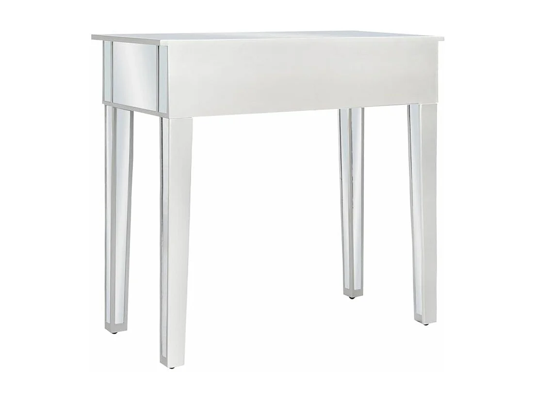 Coiffeuse miroir avec tabouret MDF et verre