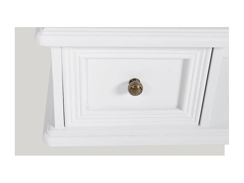 Coiffeuse avec miroir pivotant rectangulaire MDF