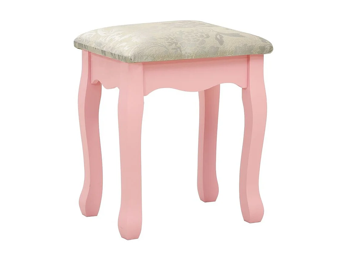 Ensemble de coiffeuse avec tabouret Rose 80x69x141 Paulownia