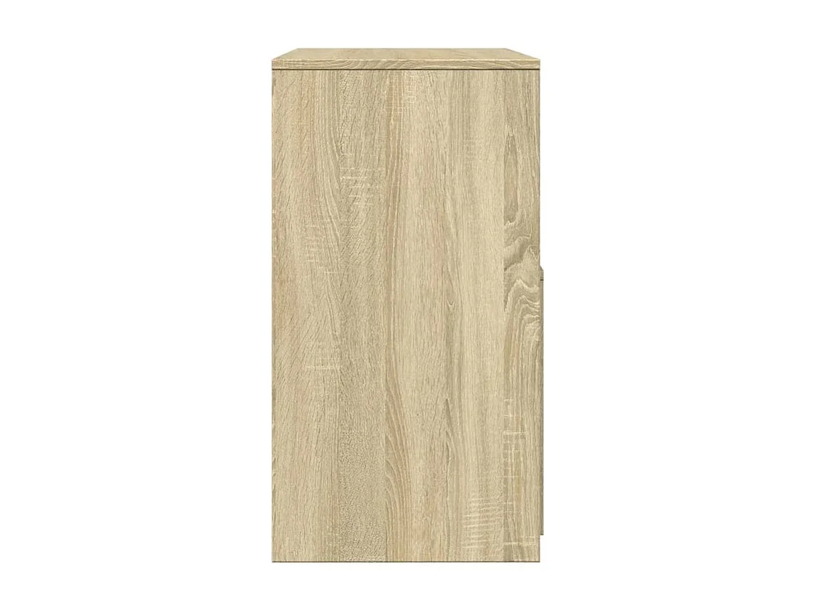 Coiffeuse et tabouret chêne sonoma 60x40x113,5