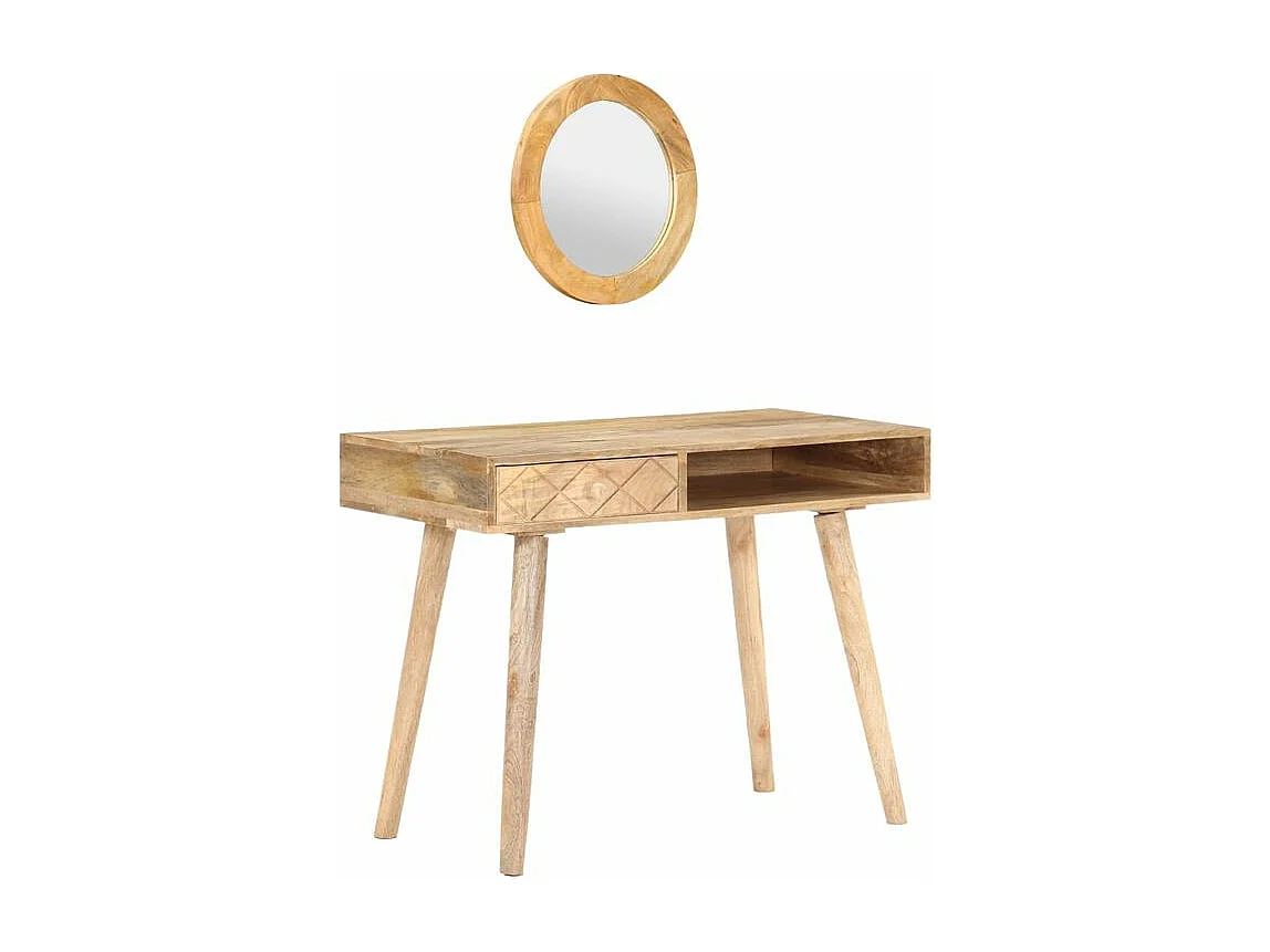 Coiffeuse 100x50x76 Bois de manguier solide