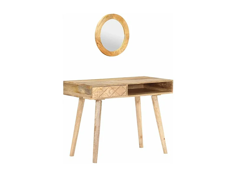 Coiffeuse 100x50x76 Bois de manguier solide