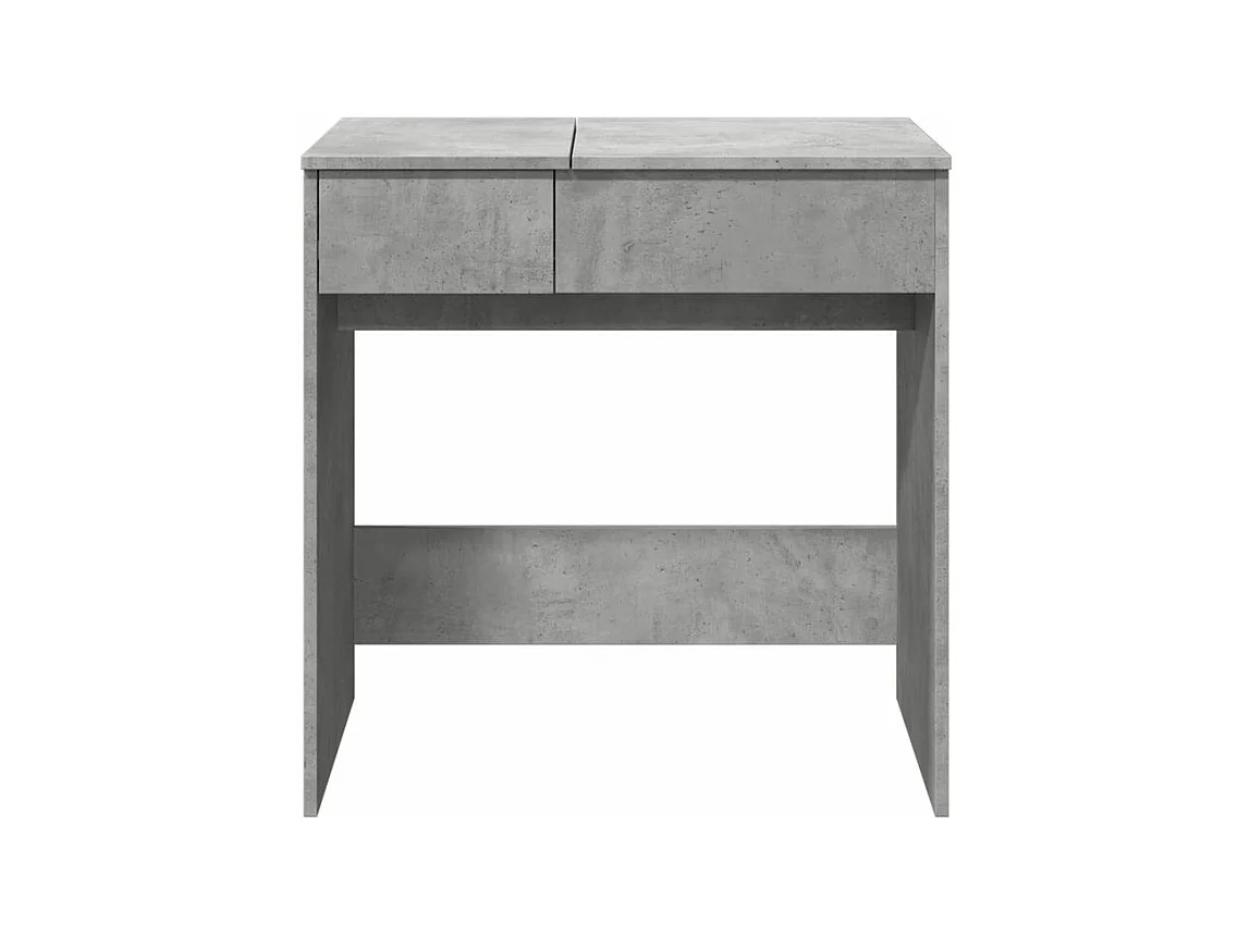 Coiffeuse avec miroir gris béton 73x46,5x120