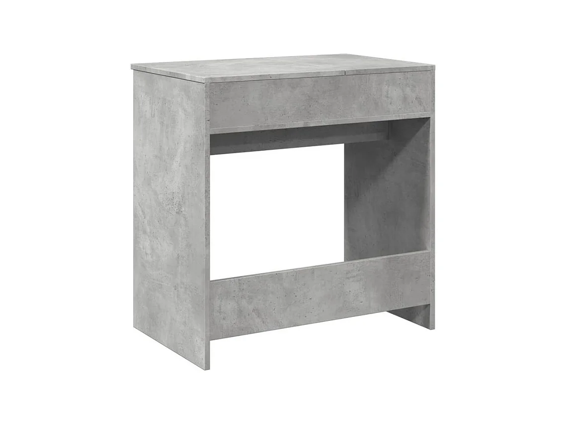 Coiffeuse avec miroir gris béton 73x46,5x120